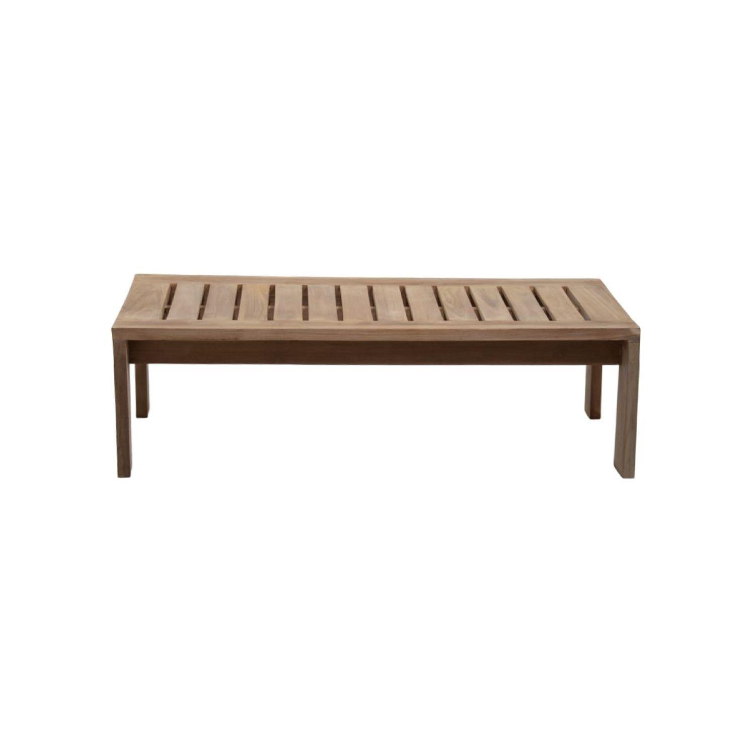 Mesa De Centro Presidenta Madera De Teca 120x60x35cm-0