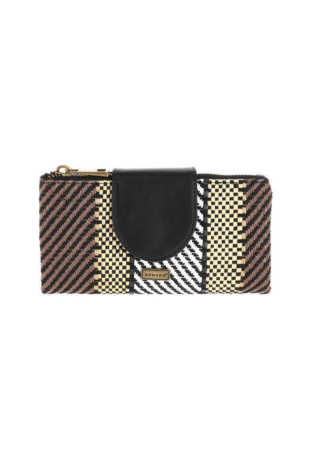 Billetera Zigzag Negro Humana-0