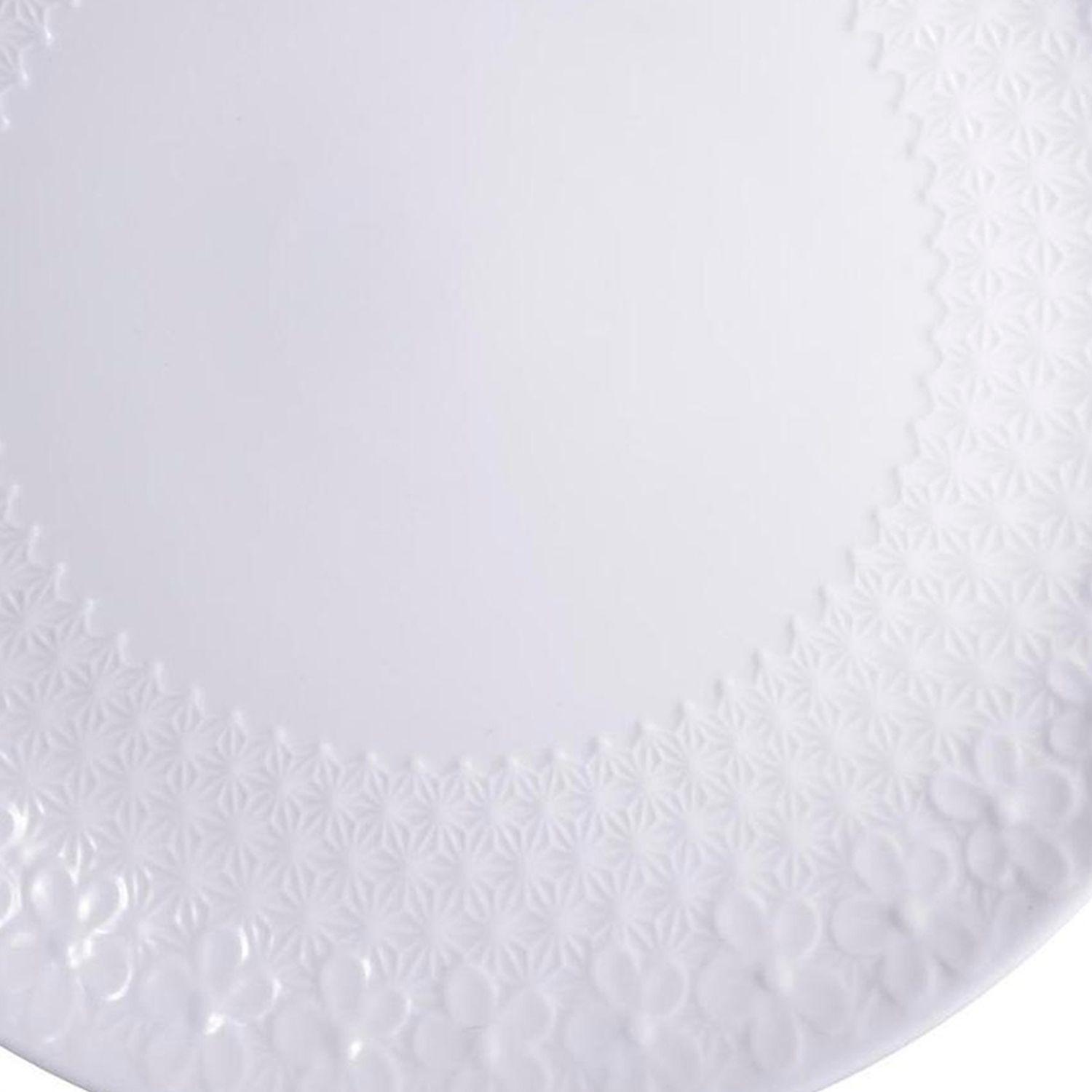 Plato Decorativo Glasgow Blanco Grande-2