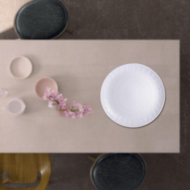 Plato Decorativo Glasgow Blanco Grande-3