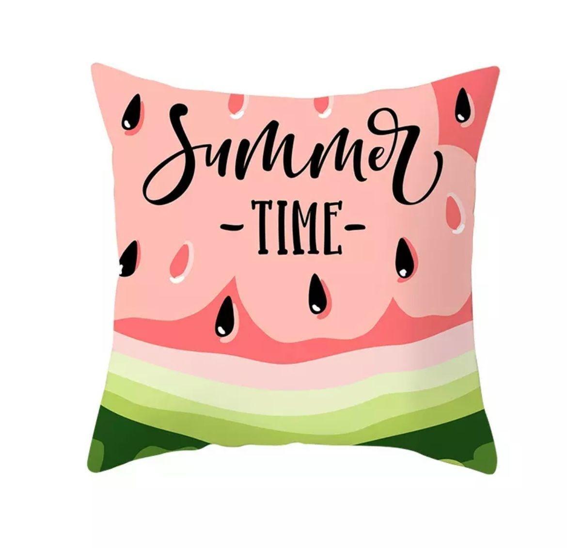 Set de 2 Cojines De Terciopelo Diseño Verano Modelo N 45 X 45CM-2