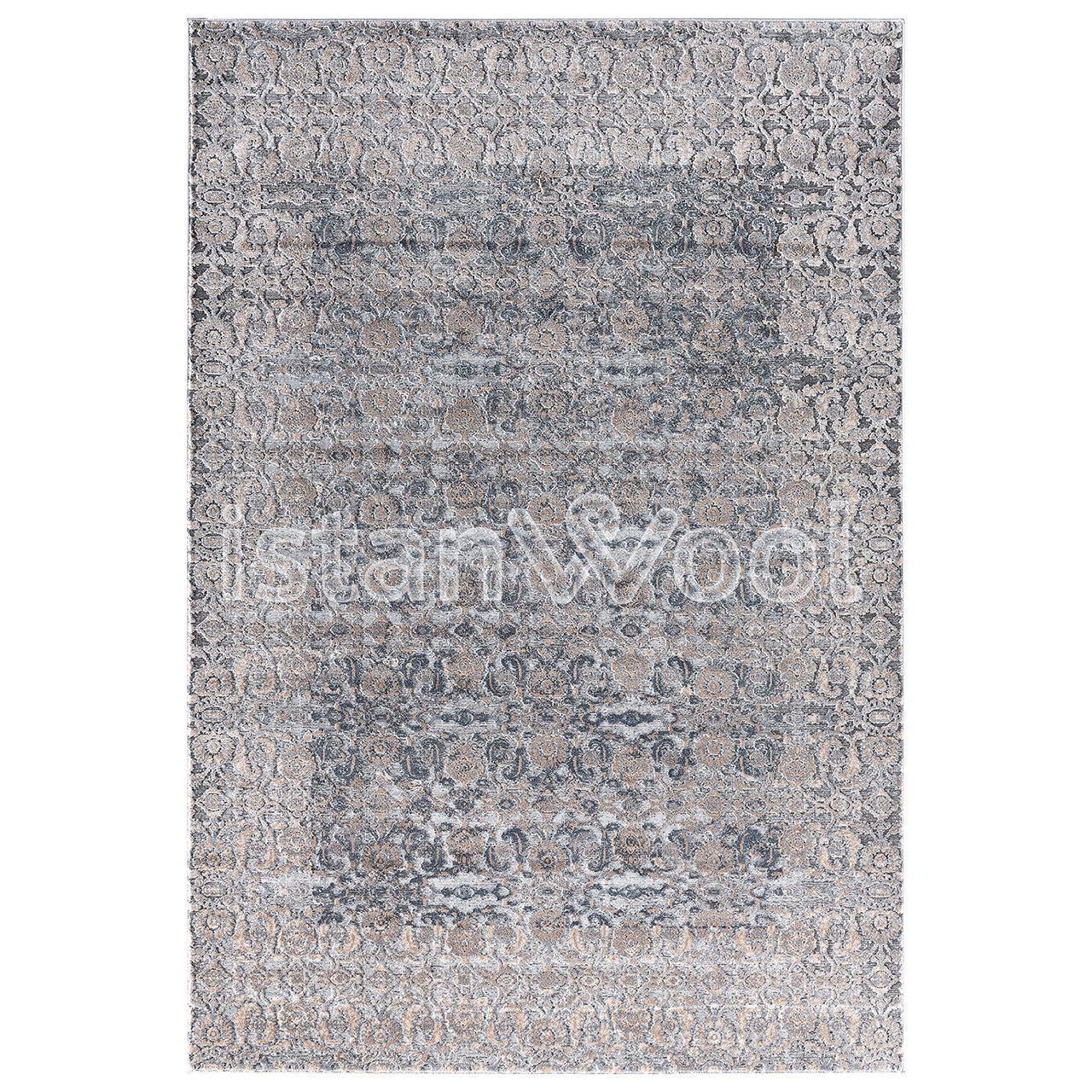 Alfombra  Moderna 290x200 cm, Gruesa Gris con Café-0