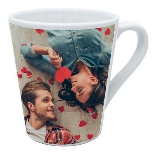 Taza Conica Blanca 12oz Tazon Sublimacion C/ Caja Individual-2