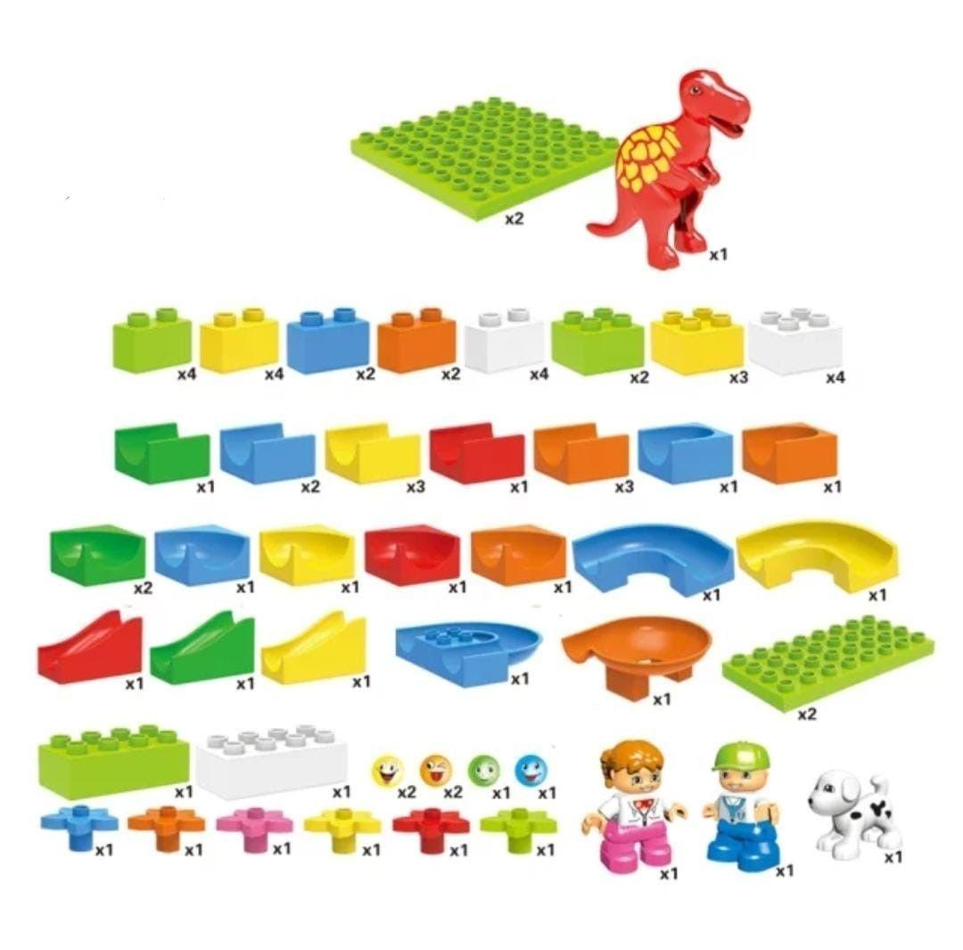 Bloque Didáctico construcción tobogán 72 pcs.-3