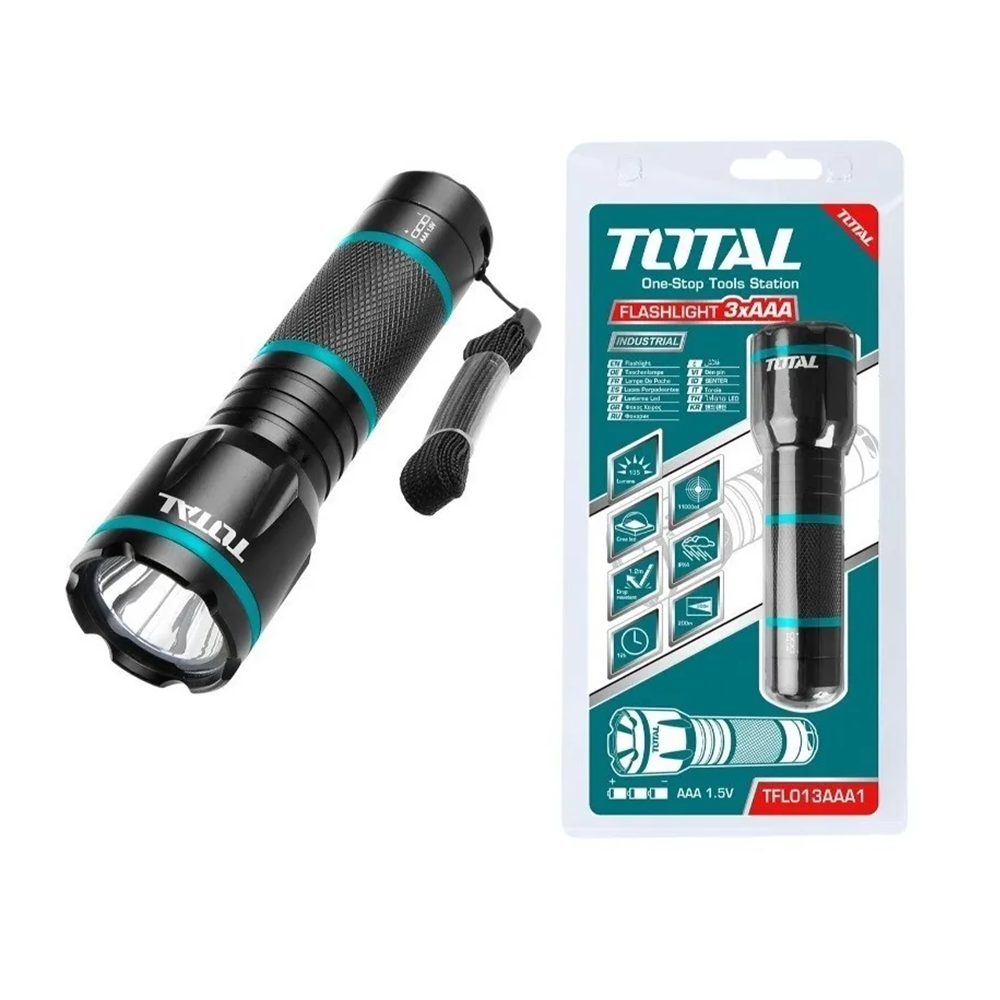 Linterna De Mano Tactica Led Total Tfl013aaa1-1