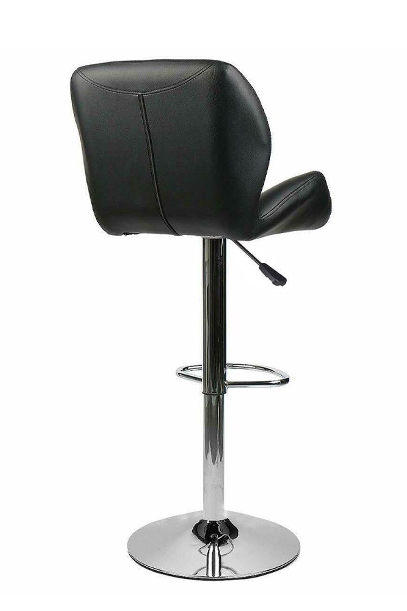 Silla Alta Bar Acolchada Giratoria con Respaldo-4