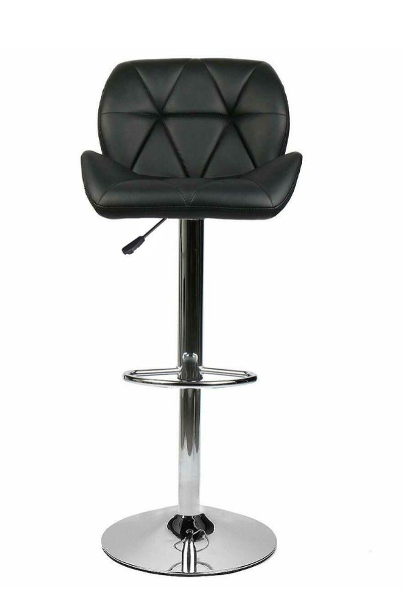 Silla Alta Bar Acolchada Giratoria con Respaldo-3