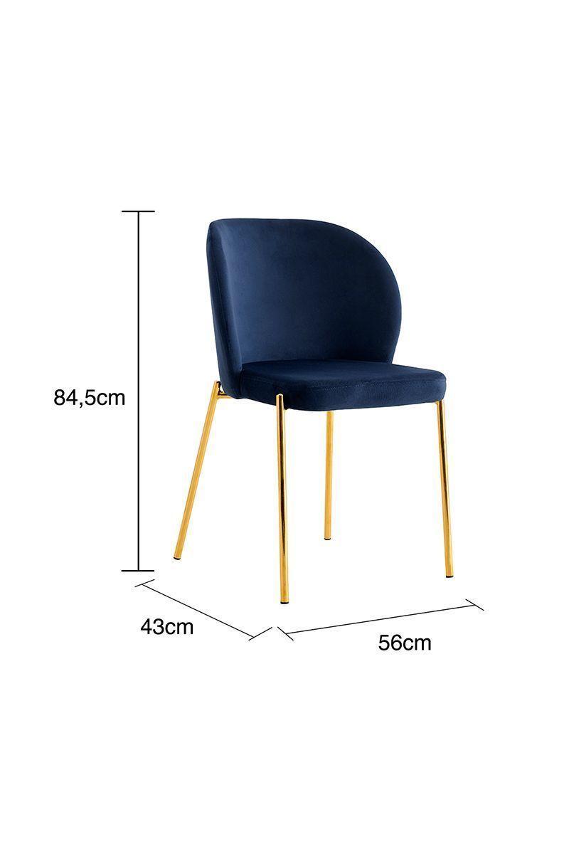 Pack 2 Sillas de Comedor Cartagena Azul-2