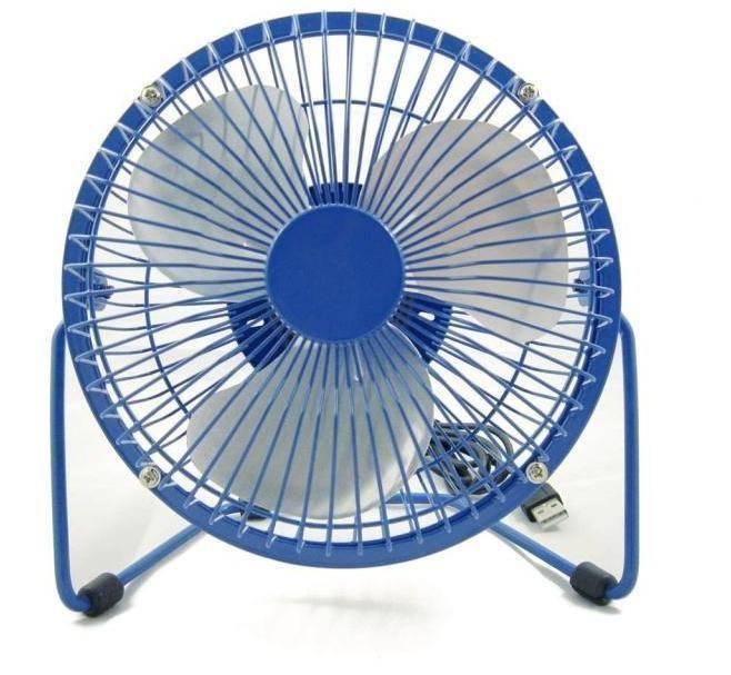 Ventilador Metálico USB 6 Pulgadas Negro-0