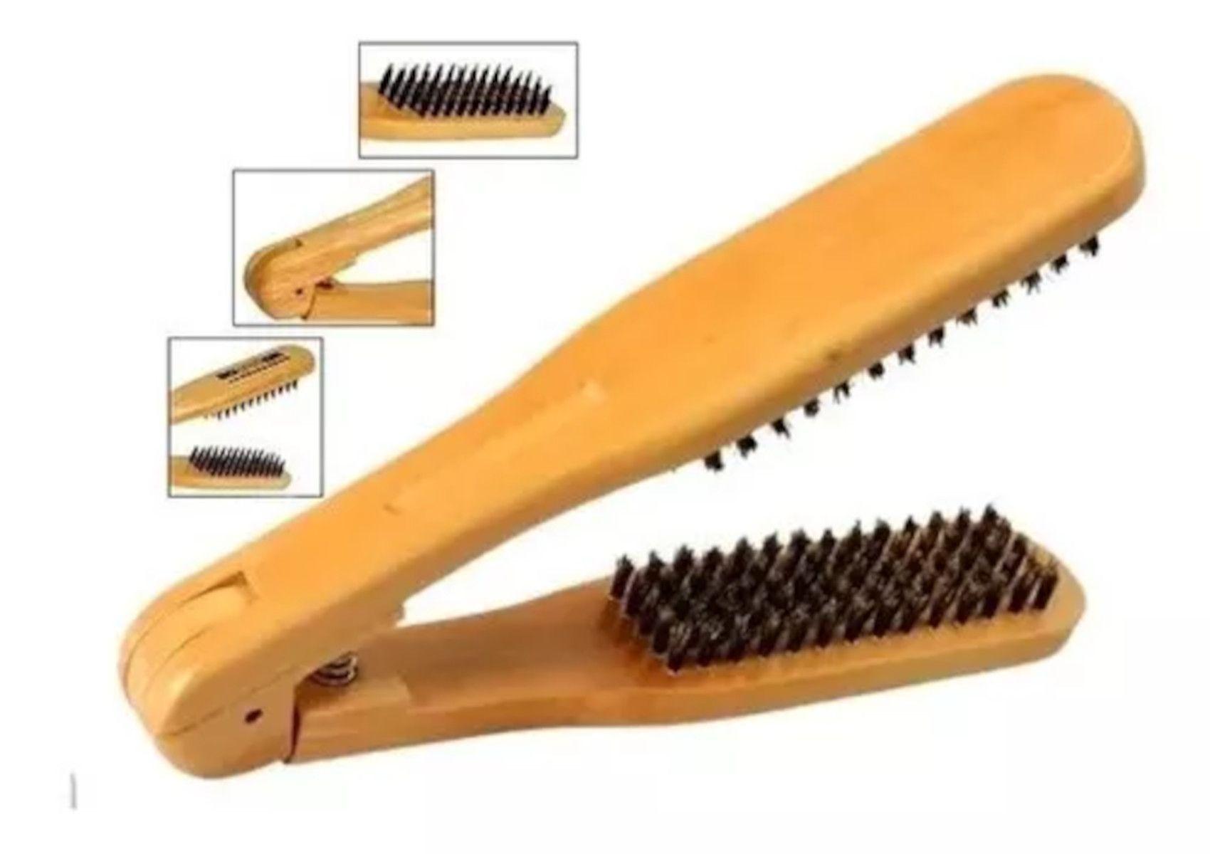 Cepillo Para Alisado y Planchado de Cabello Antiestático-3
