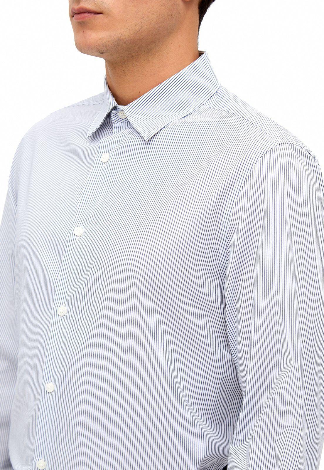 Camisa casual rayas blanca-1