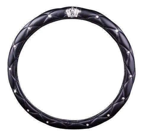 CUBRE VOLANTE  GOODCAR BRILLOS Y CORONA MUJER NEGRO-0