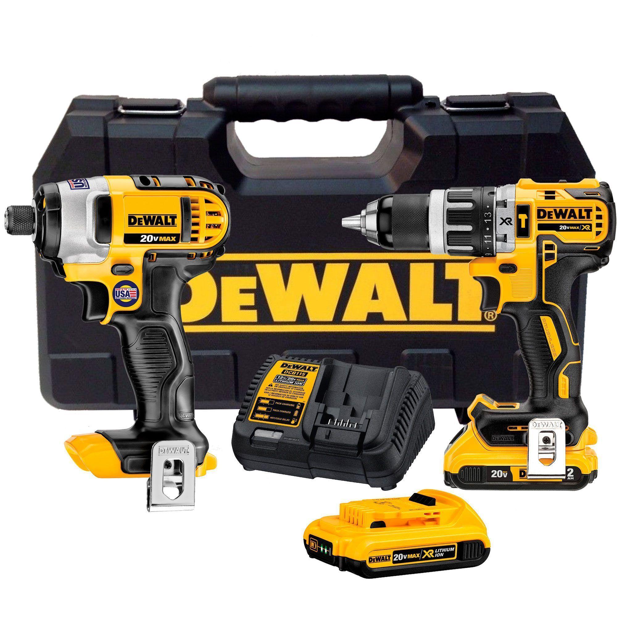 Taladro Perc + Atornillador20v +2bat Dewalt Dcd796d2-dcf885b-0