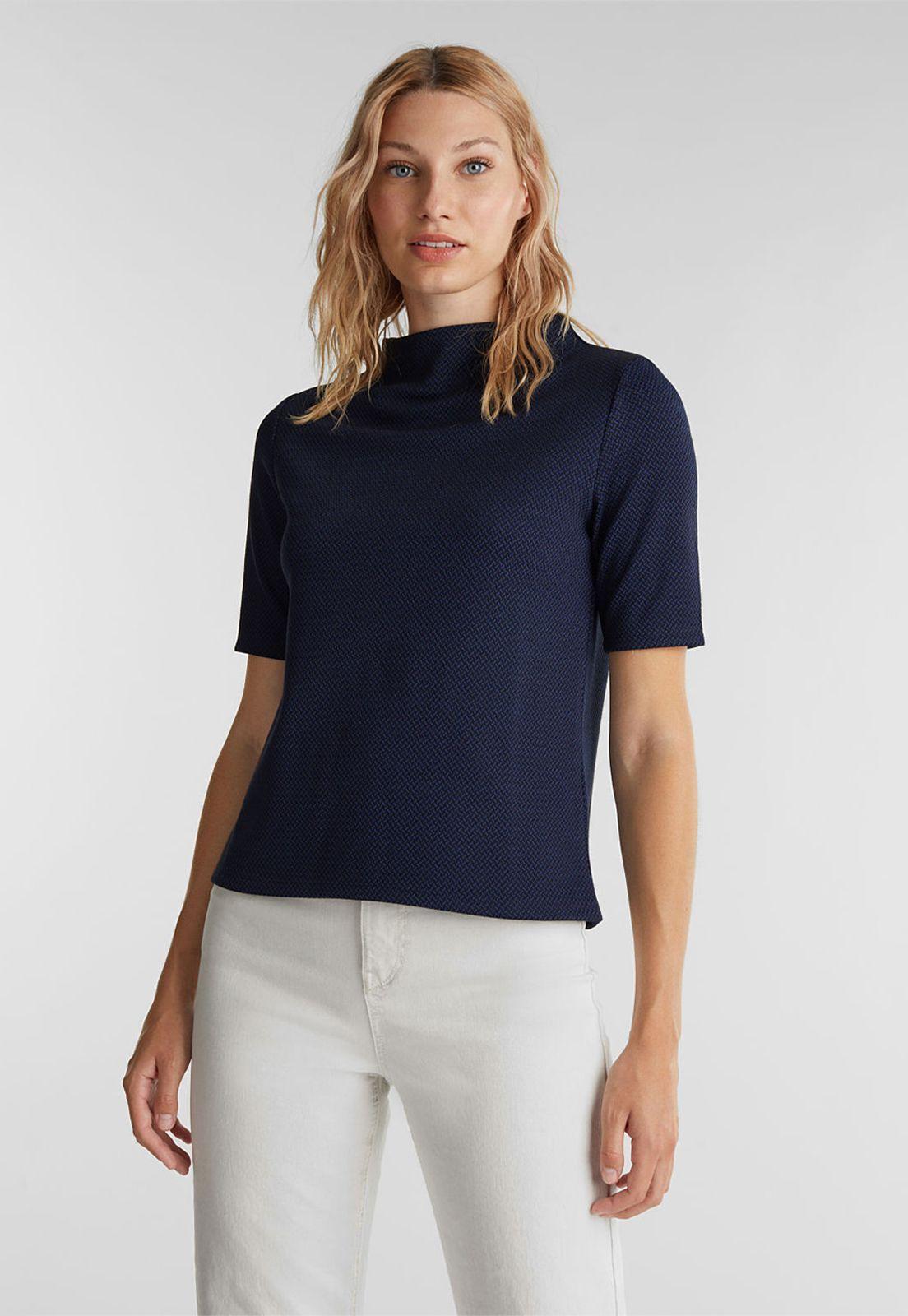 Polera Mujer Manga Corta Jacquard Esprit-0