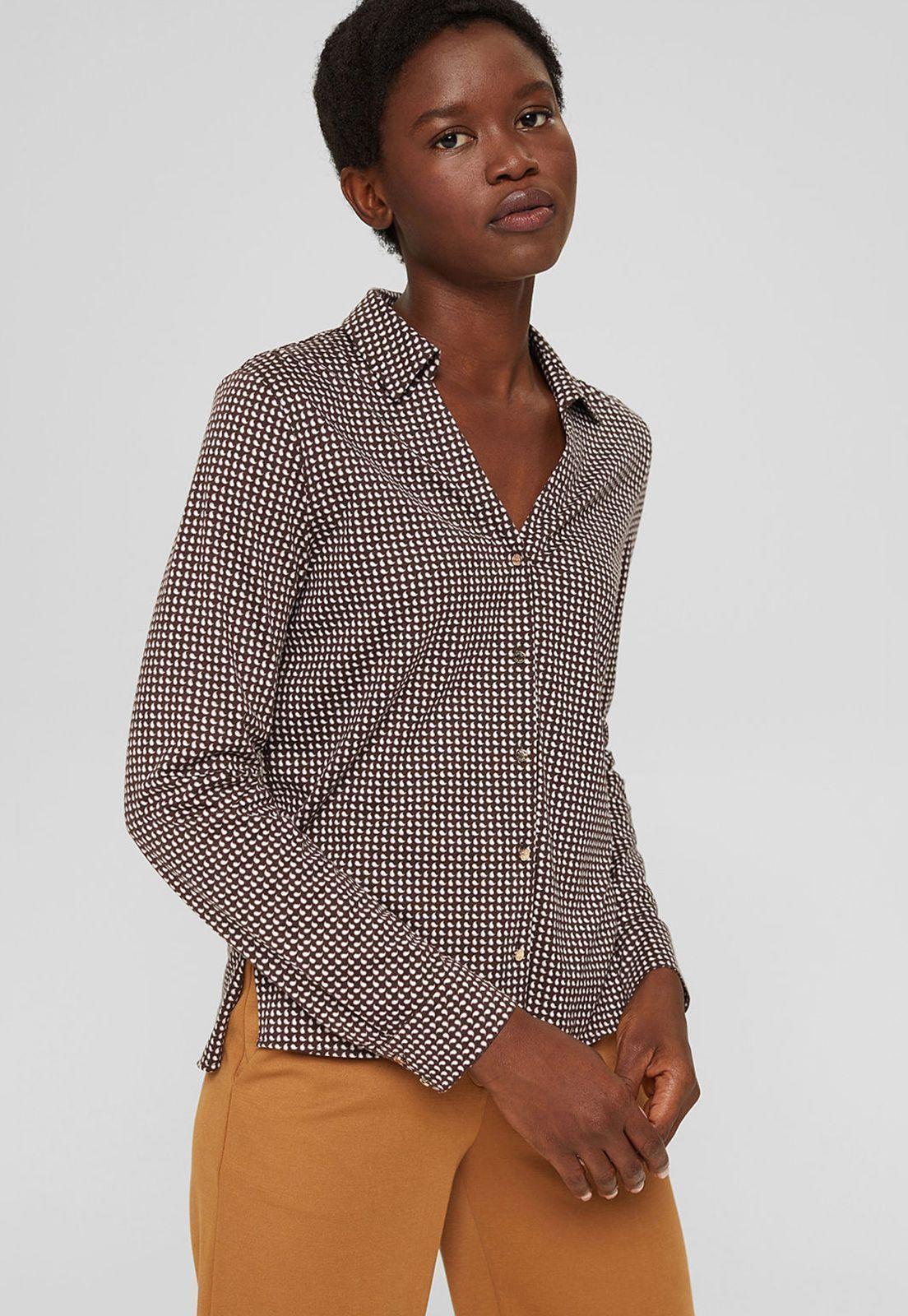 Polera Con Estilo De Blusa Camisera Esprit-0