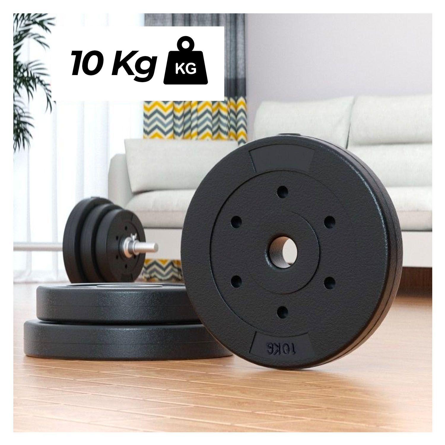 Disco Preolímpico de Cemento 10 kg para Pesas-5