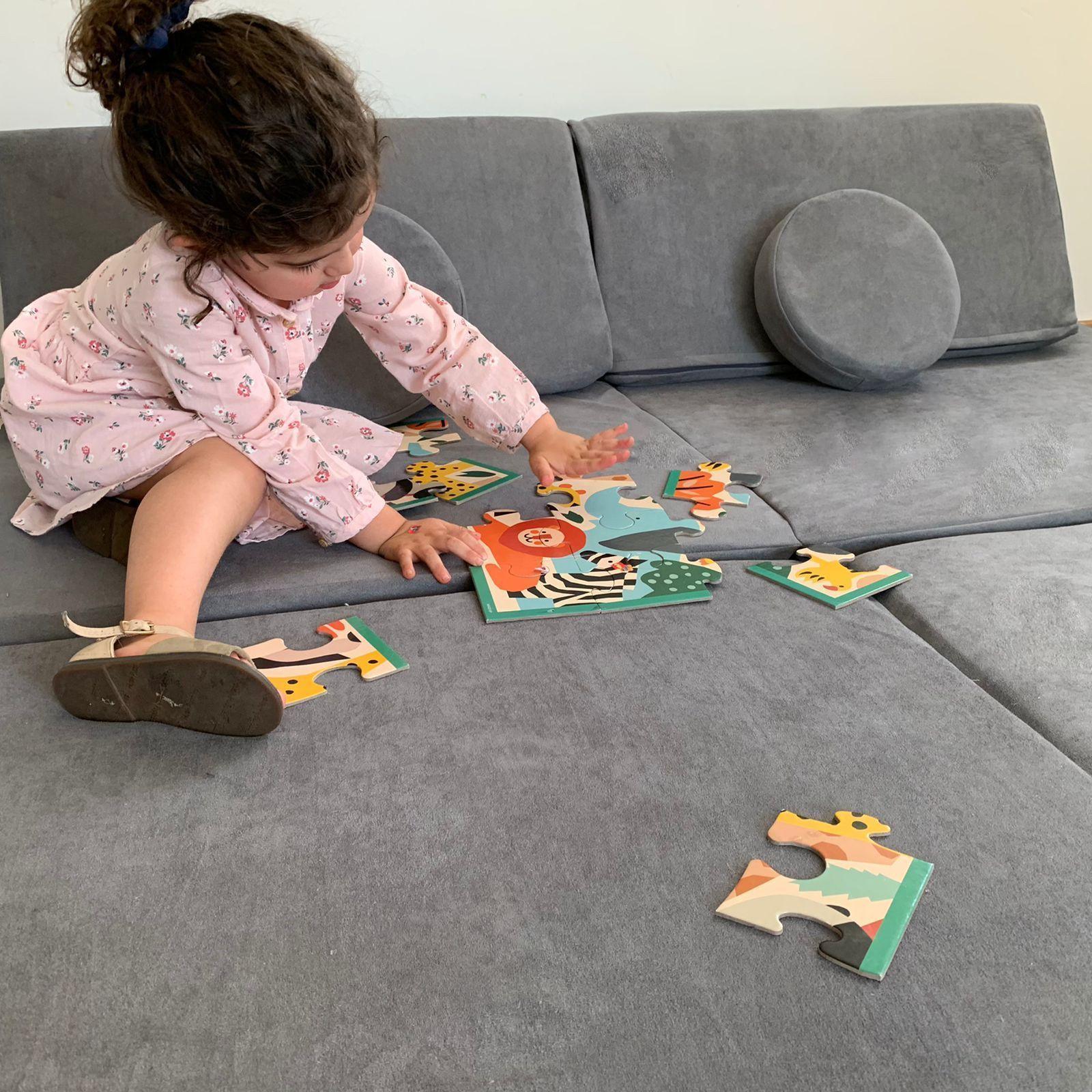 Sillón De Juegos Modular Blokid Para Niños Grafito-4