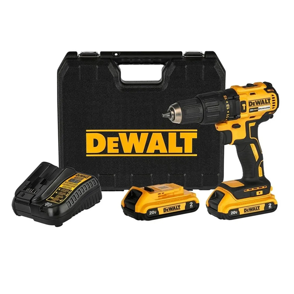 Taladro Atornillador Percutor 13mm 20v 2Bat+ Carg-0