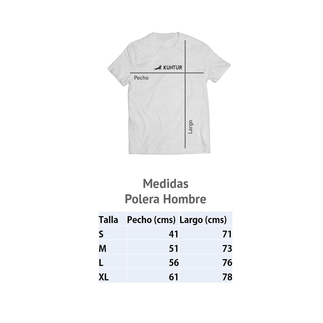 Polera Hombre Saltos del Laja Kuntur-2