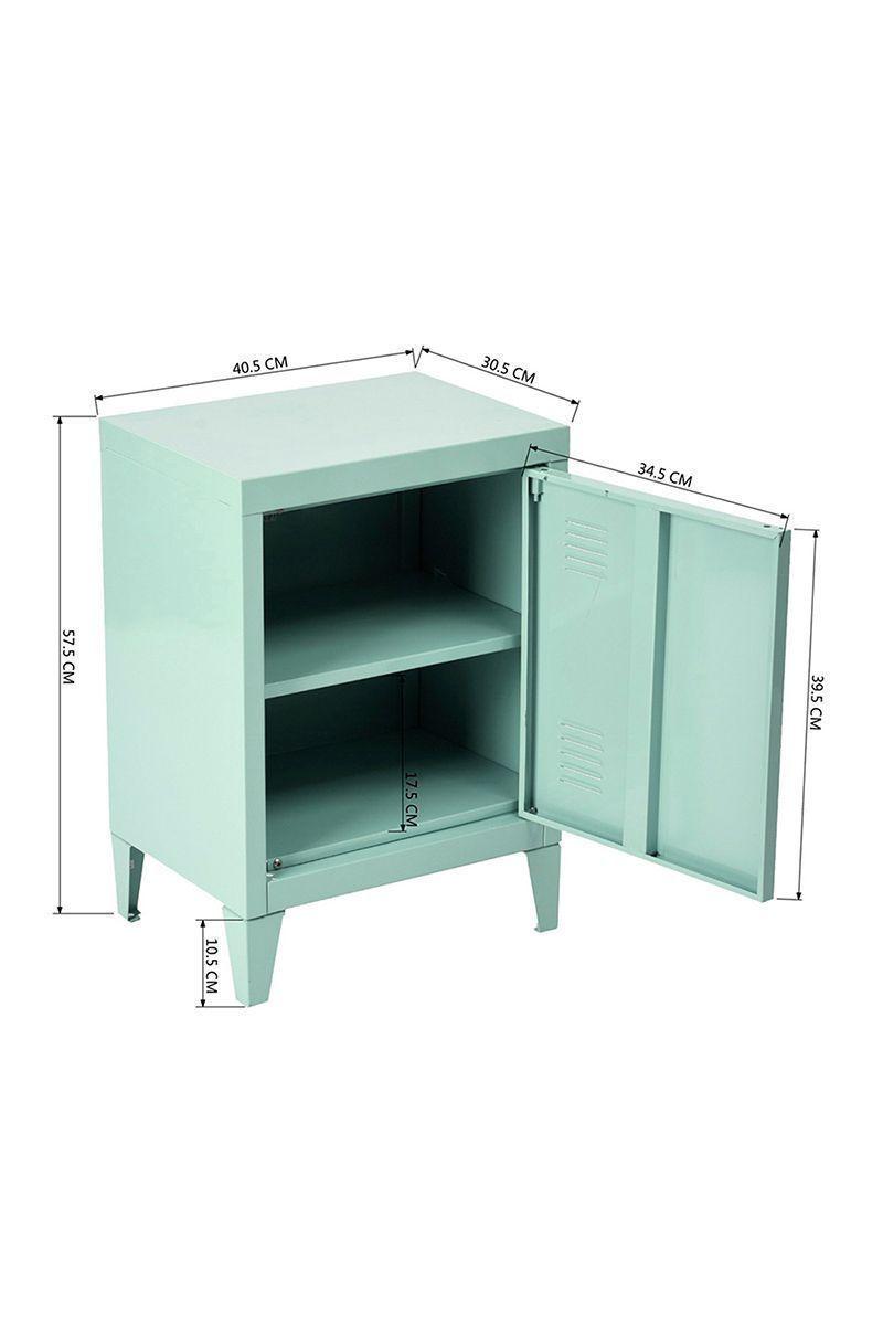 Velador Mesa Auxiliar Estante Metal 57.5x30.5x40.5-2