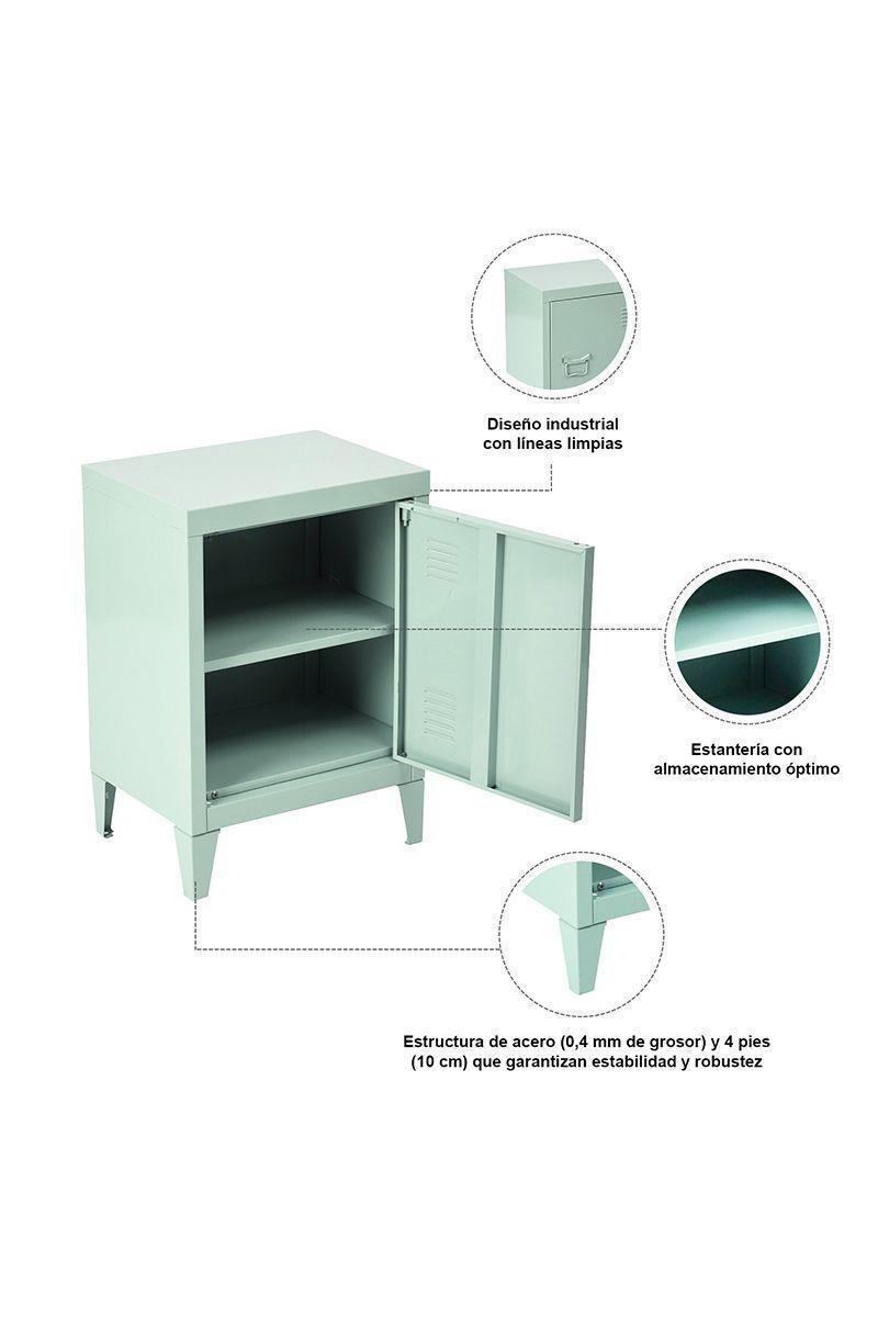 Velador Mesa Auxiliar Estante Metal 57.5x30.5x40.5-4