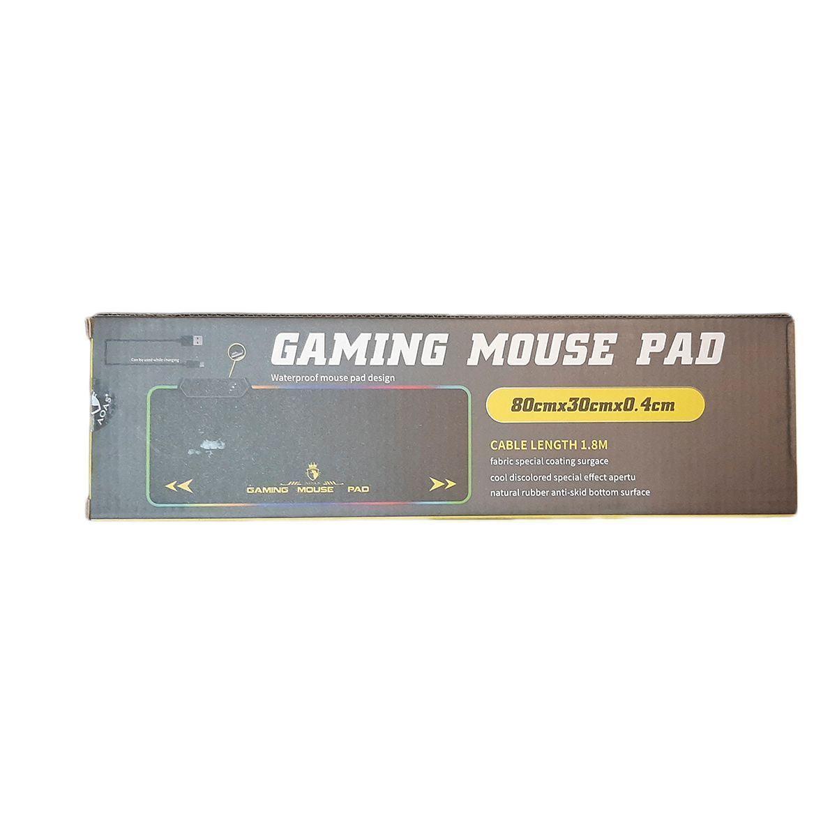 Mouse Pad Gamer Rgb Xl Aoas S4000 Waterproof 80x30cm 4mm Usb-5