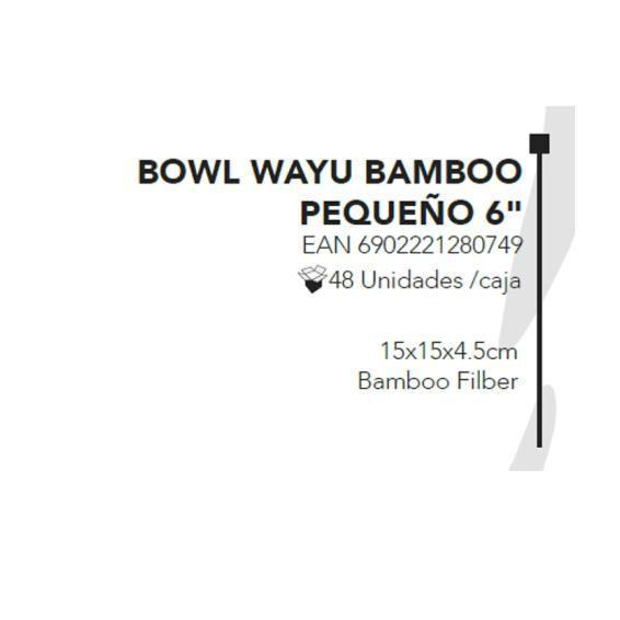 Bowl Wayu Bamboo Pequeño 6''-1