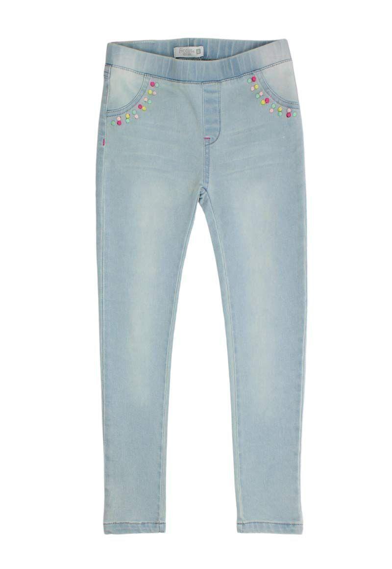 Jeggins Kids Niña Jogg Denim Skinny Funny Ficcus-0