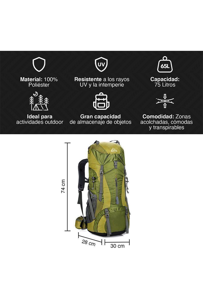 Mochila Outdoor 75 Litros Verde-2