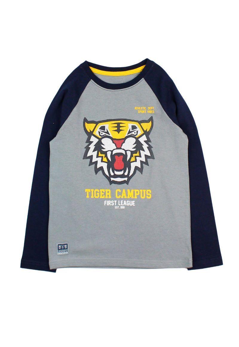 Polera kids niño m/ raglan stronger 227-0