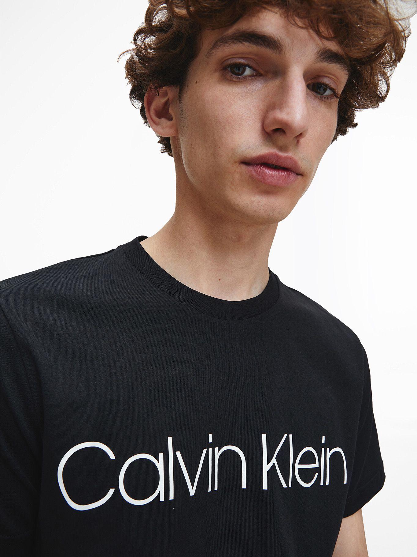 Polera Cotton Front Logo Negro Calvin Klein-3