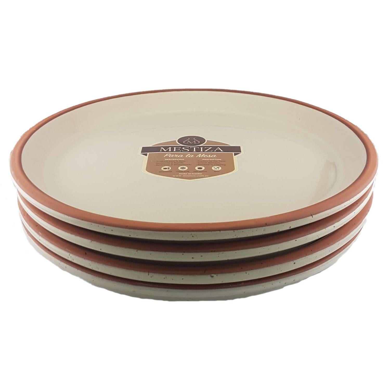 Set de Platos y Cazuelas Mestiza Crema Miel-5