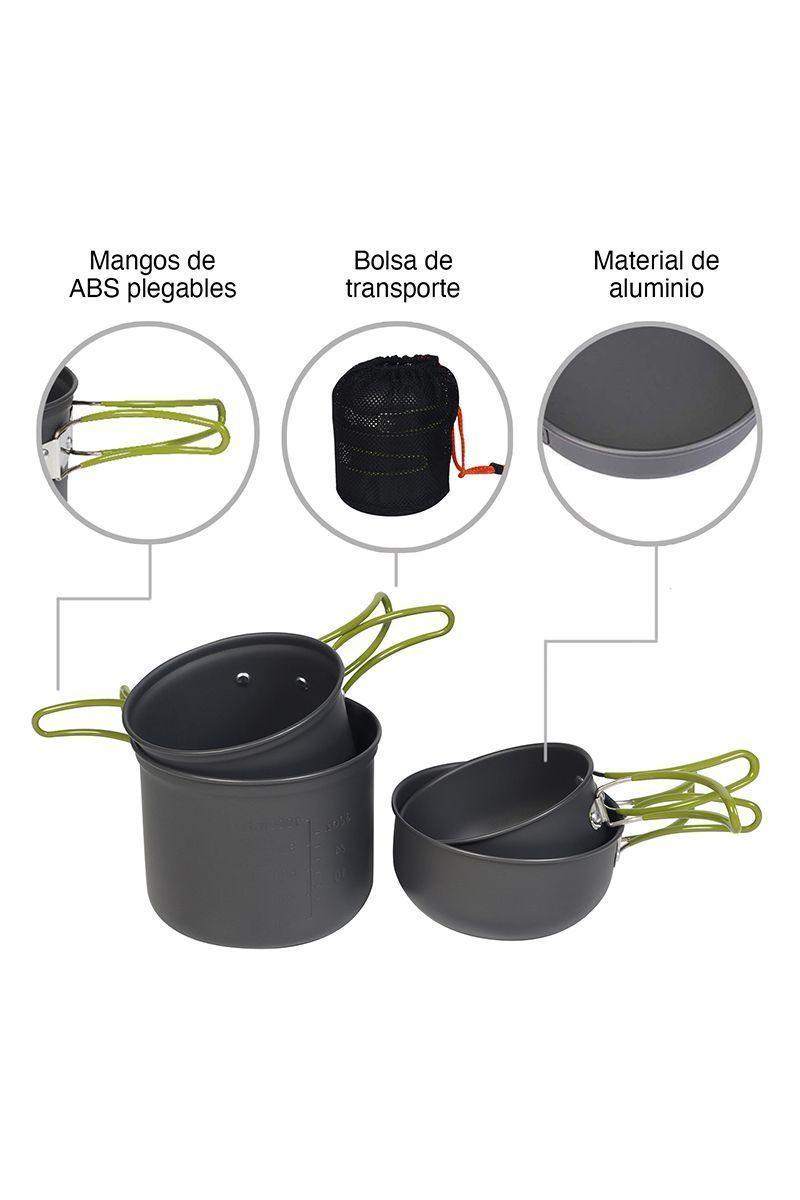 Set de Cocina 4 Piezas Gris-3