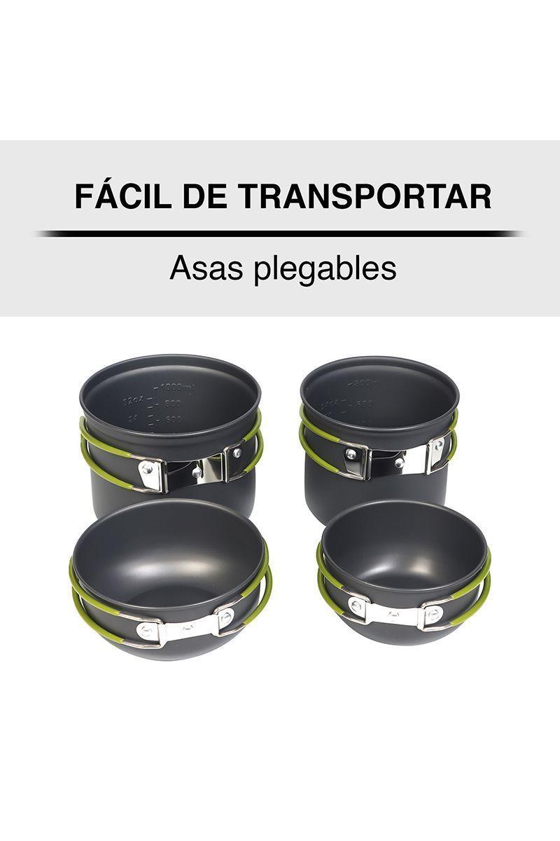 Set de Cocina 4 Piezas Gris-4
