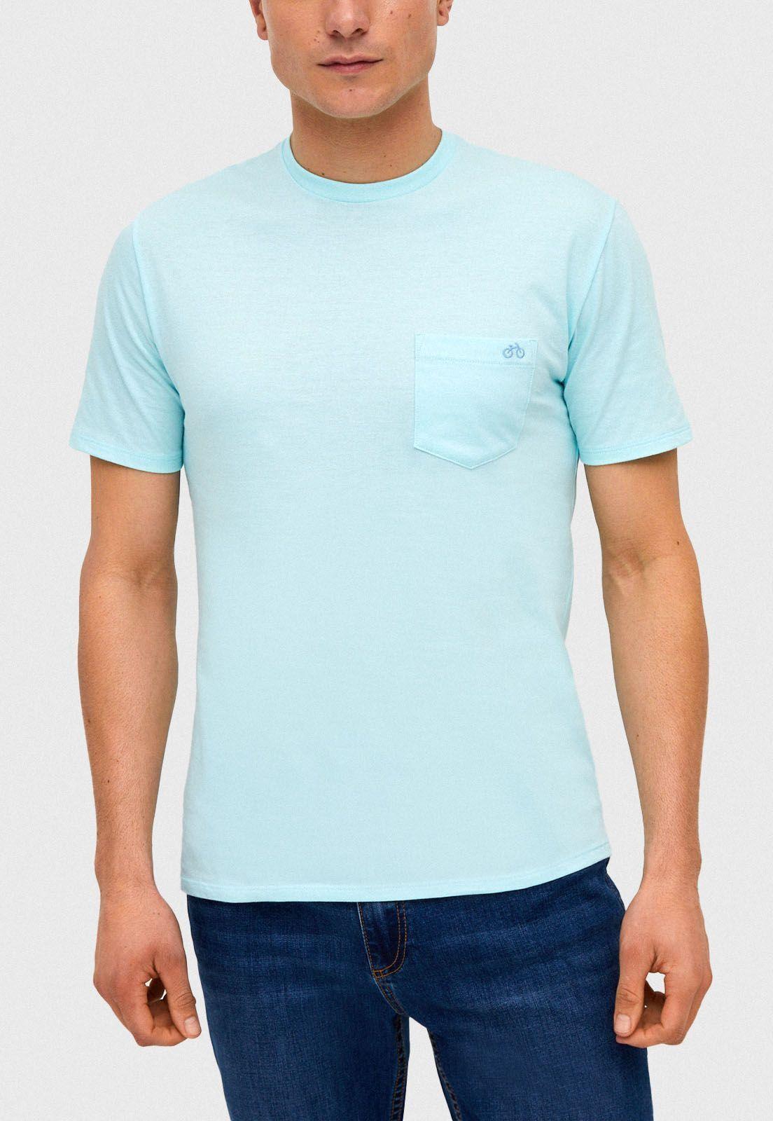 Polera Crew neck Marco Turquesa-0