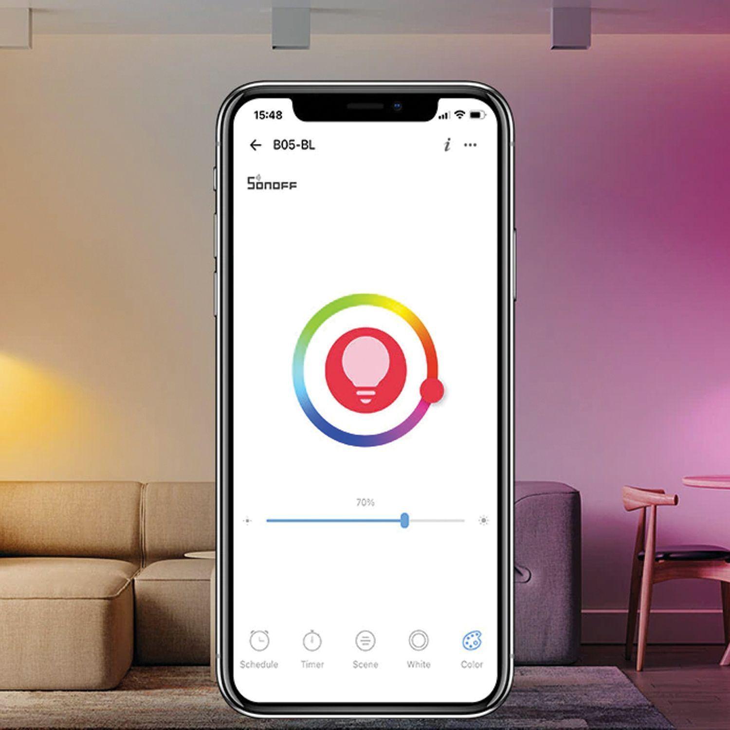 Pack 3 Ampolletas Smart LED RGB B05 B-A60 Sonoff-5