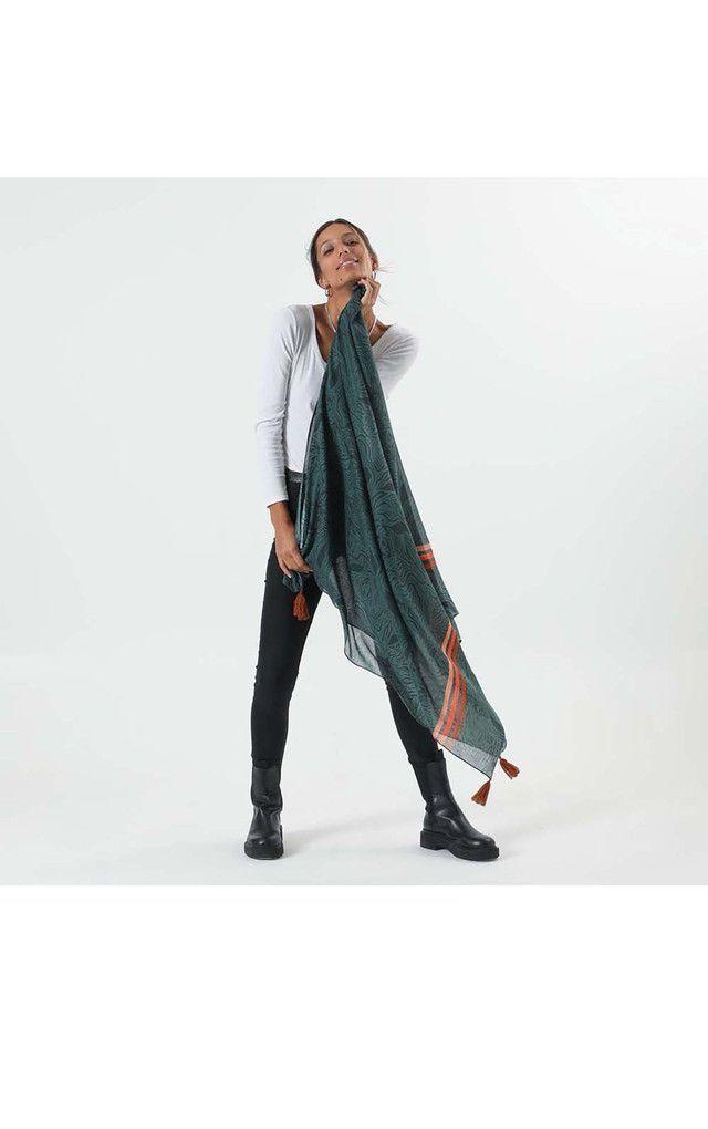 Pañuelo Estampado Amalfi Verde i-D-1