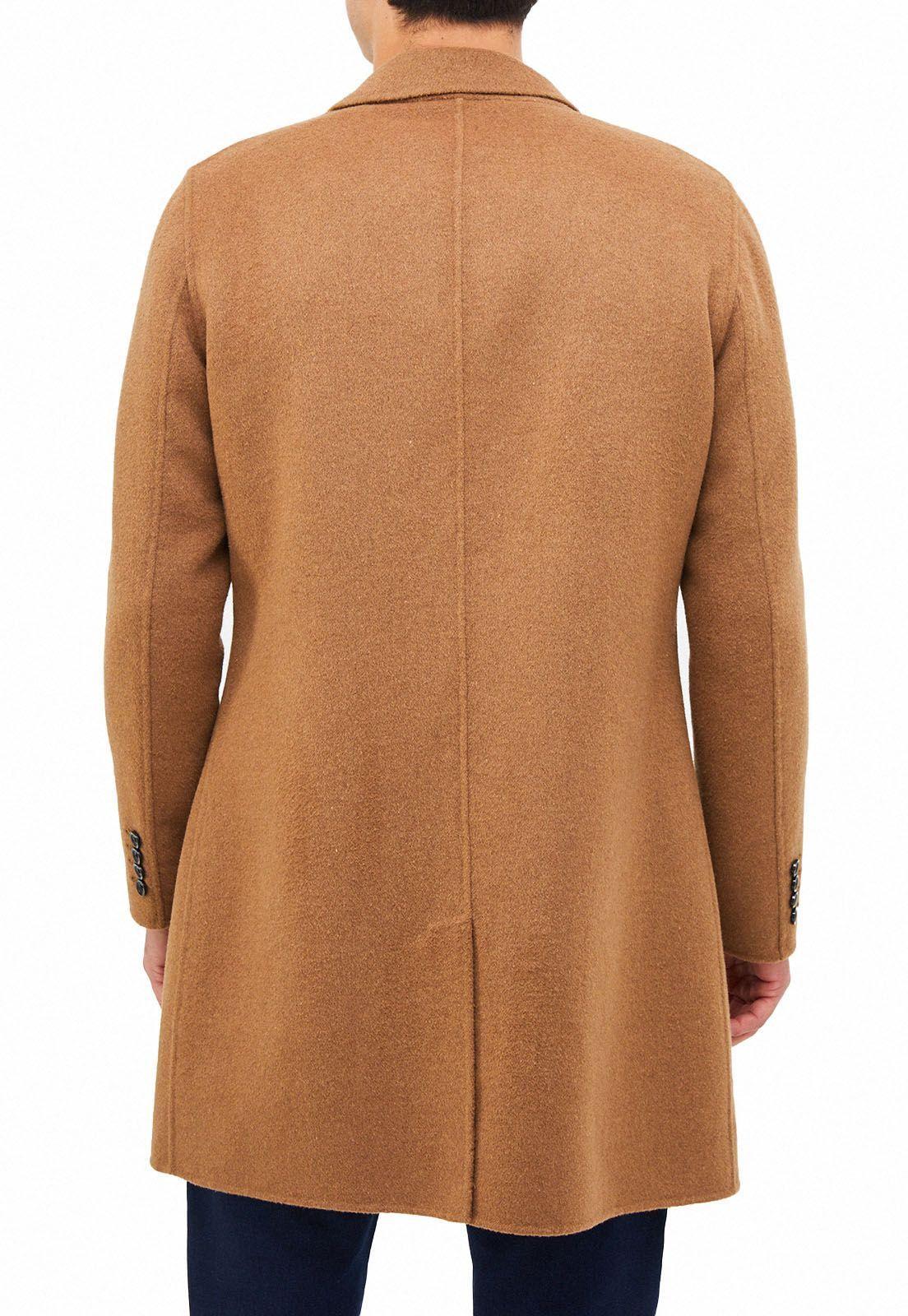 Abrigo Liso Lana Camel-2