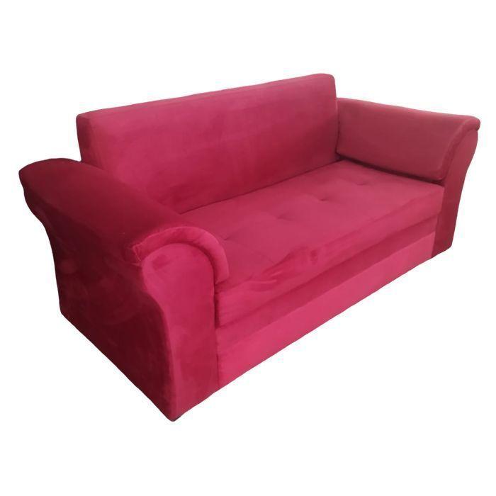 SOFA FELPA 3 CUERPOS MUSTANG ROJO-2