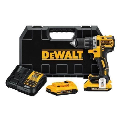 Taladro Rotación Inalámb. 20v Litio. Dewalt-1