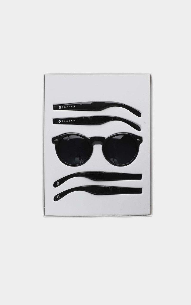 Anteojos de Sol Glossy Negros  Gorillaz-2
