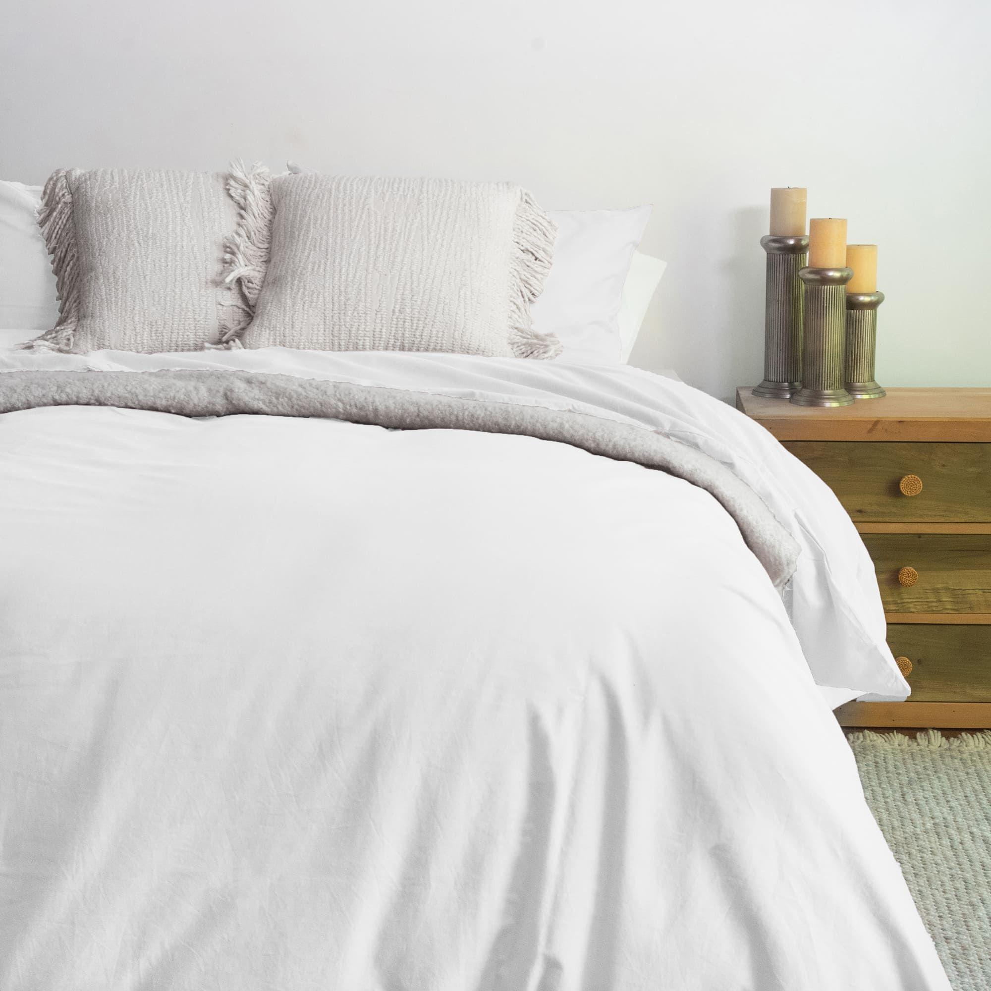 Cubreplumón Karsten Liss 1.5 plazas Blanco 180 hilos-0