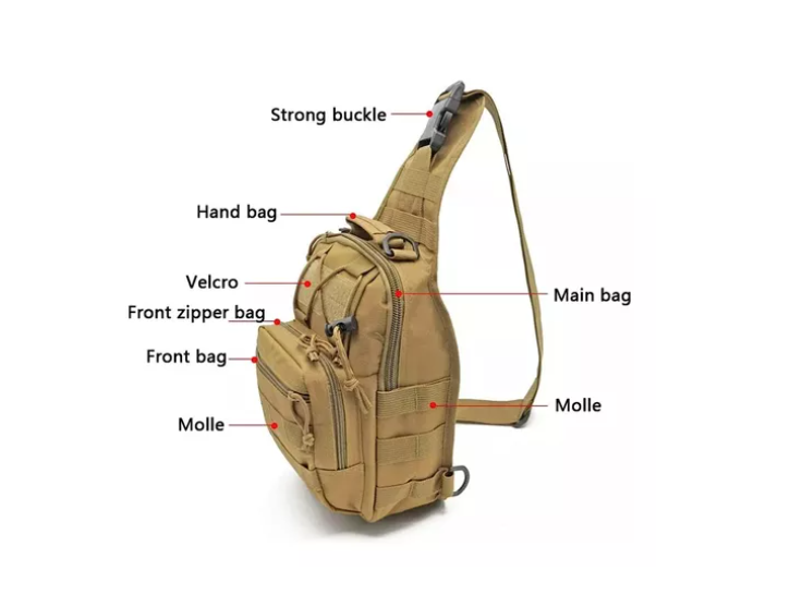 Bolso Táctico De Hombro Cruzado Impermeable Multiu-2
