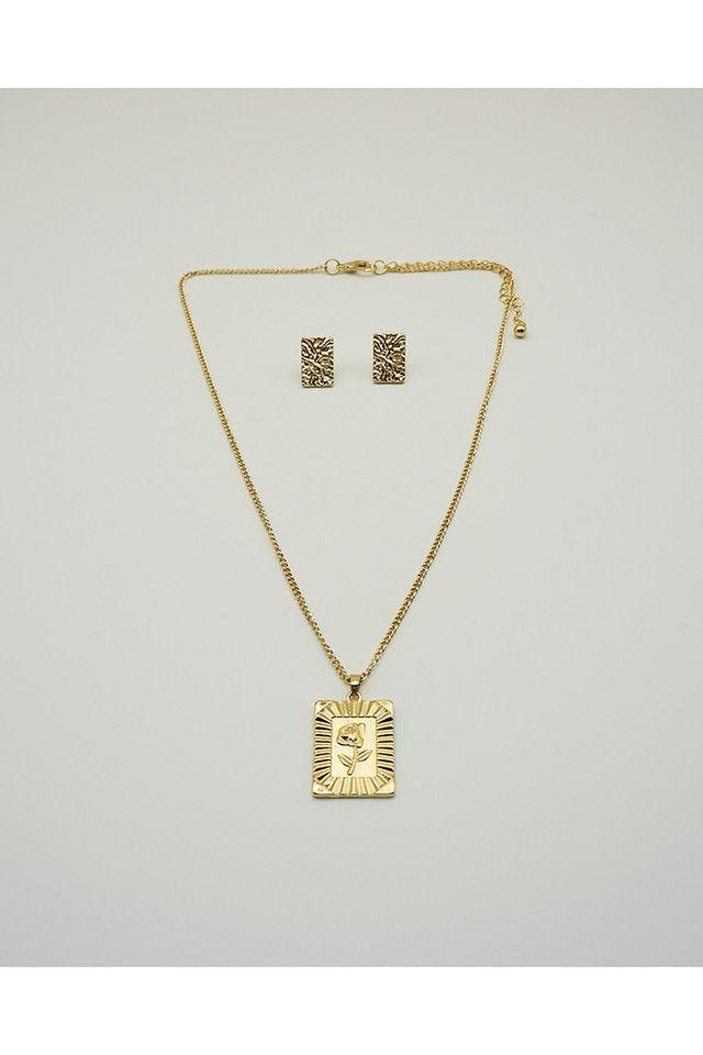 Aro + Collar Rose Dorado I-D-0