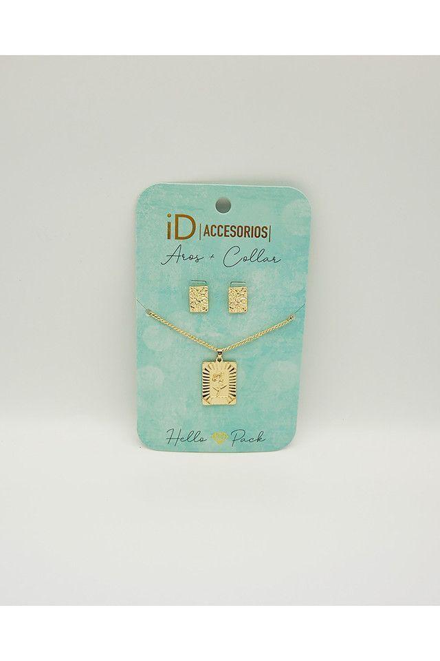 Aro + Collar Rose Dorado I-D-1