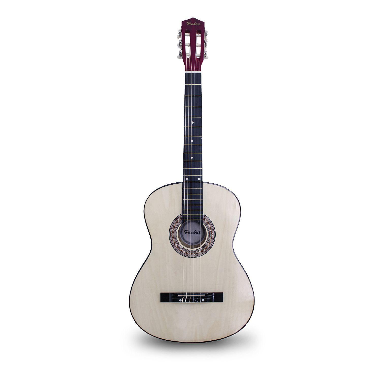 Guitarra Clásica 30 Pulgadas Natural Con Funda Hendrix-0