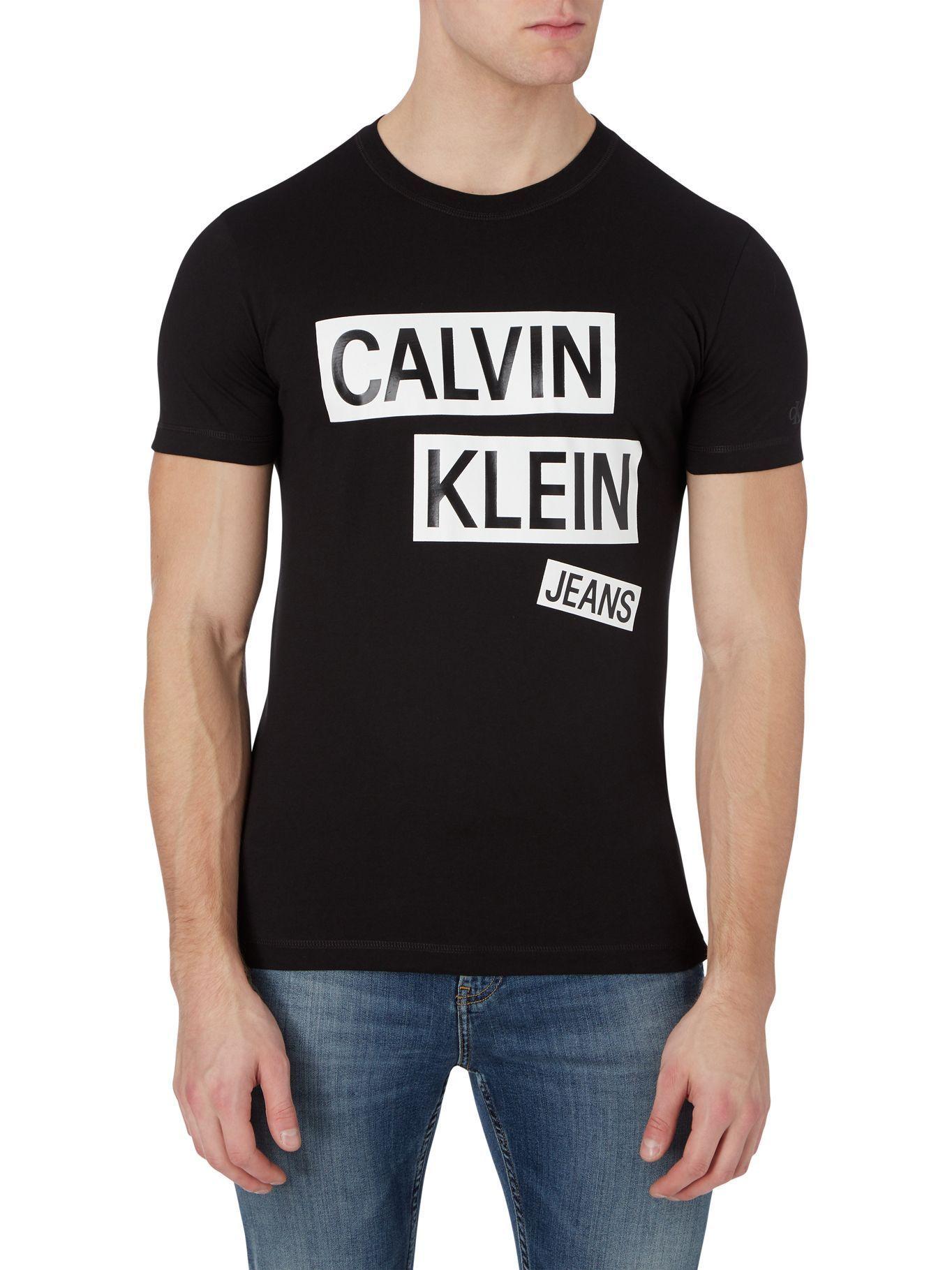 Polera Blocks Logo Negro Calvin Klein-0