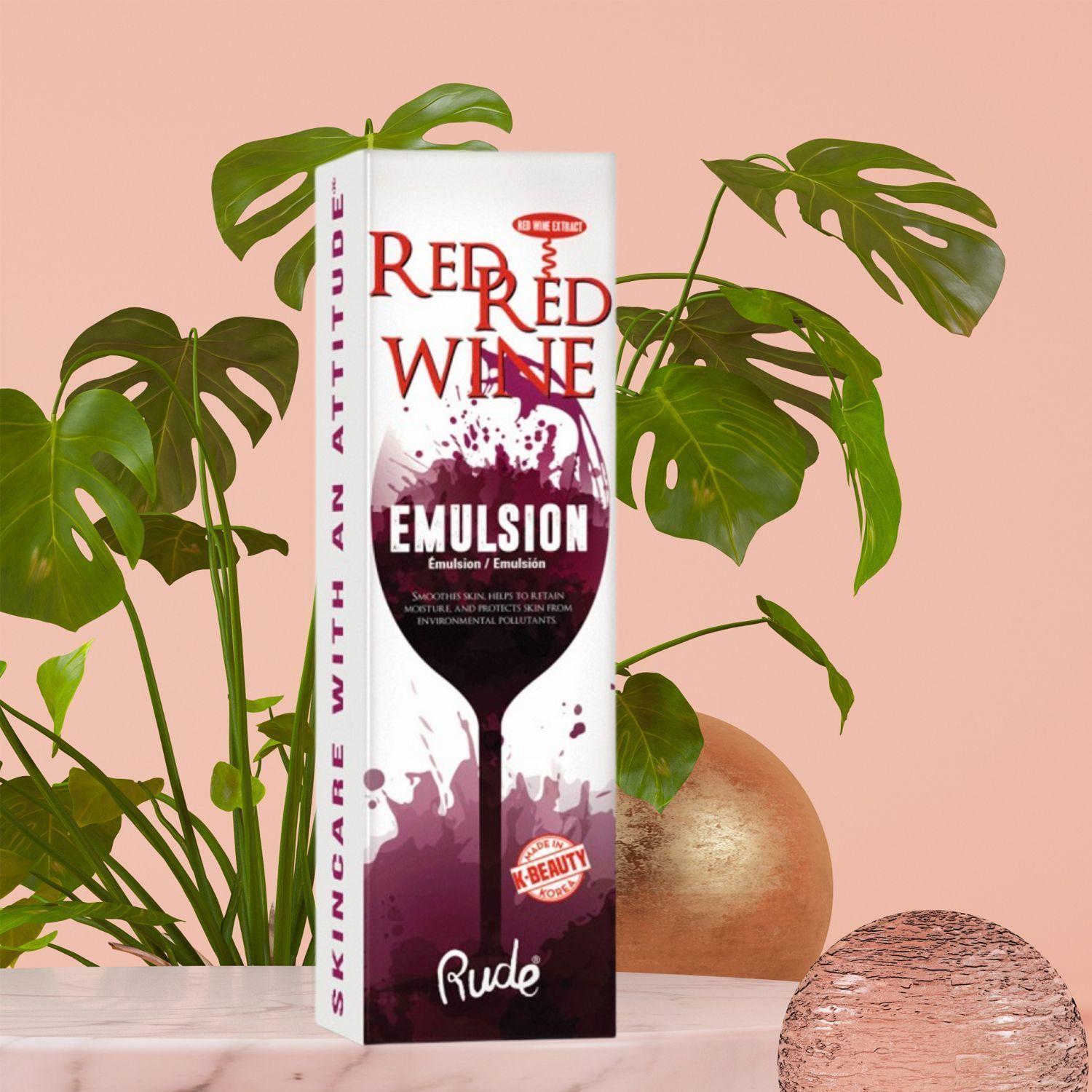Emulsión Hidratante Facial "Red Red Wine" Rude Cosmetics-4