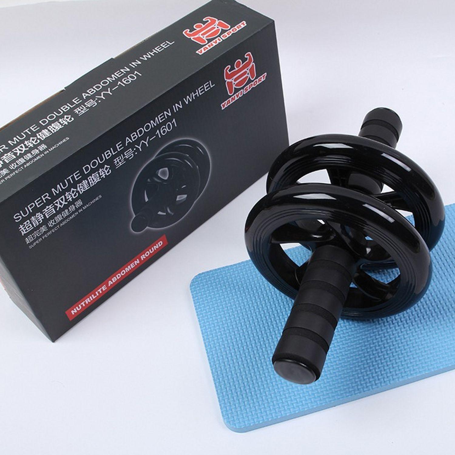 Rueda de Ejercicio Abdominal Con Alfombra-2