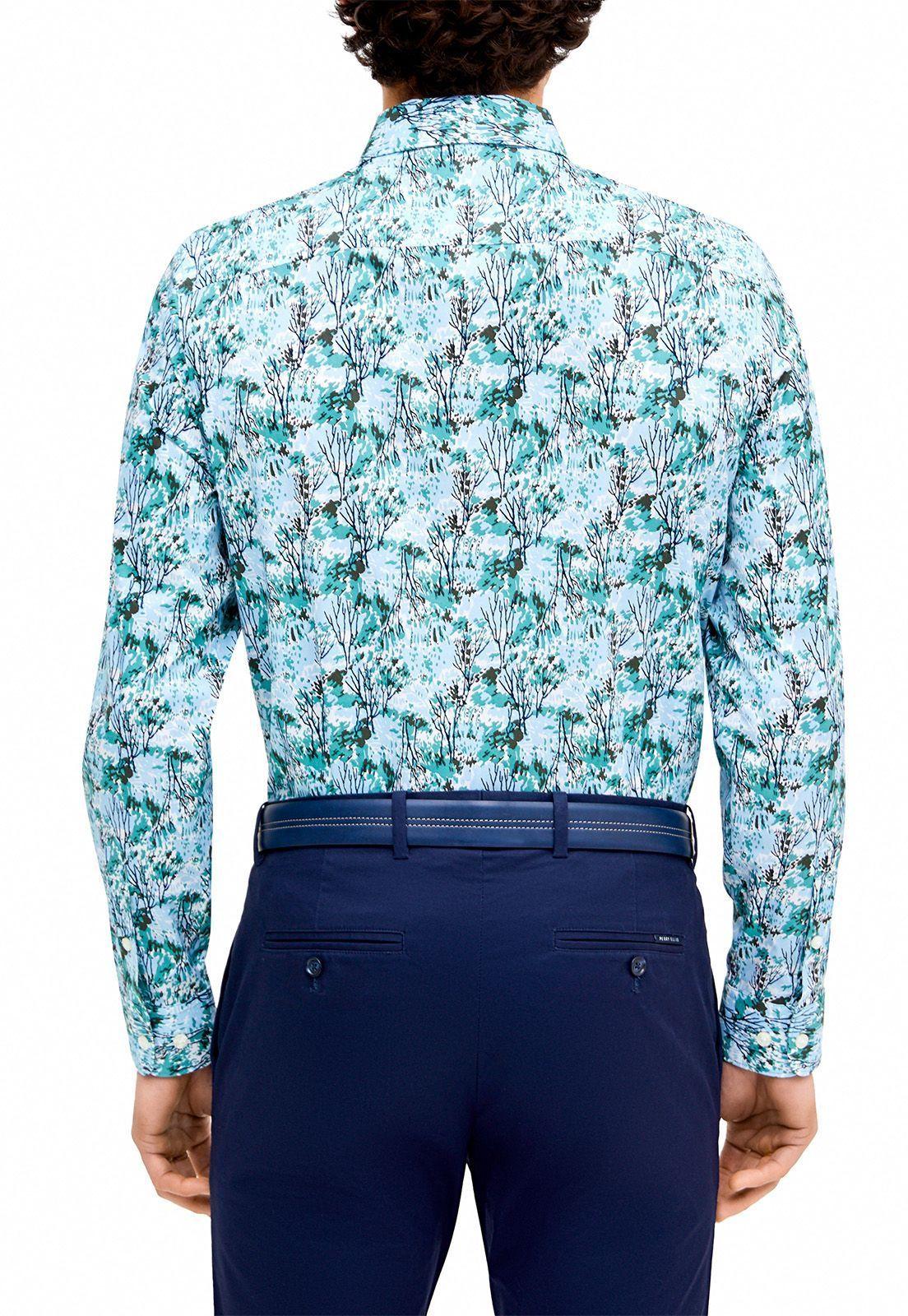 Camisa estampada celeste-2